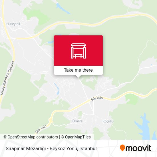 Sırapınar Mezarlığı - Beykoz Yönü map
