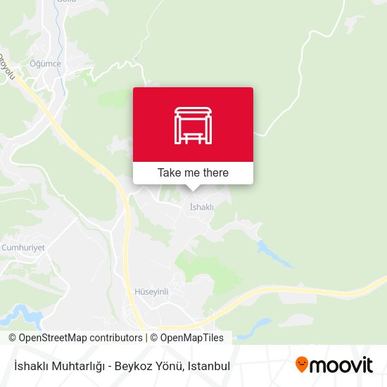 İshaklı Muhtarlığı - Beykoz Yönü map
