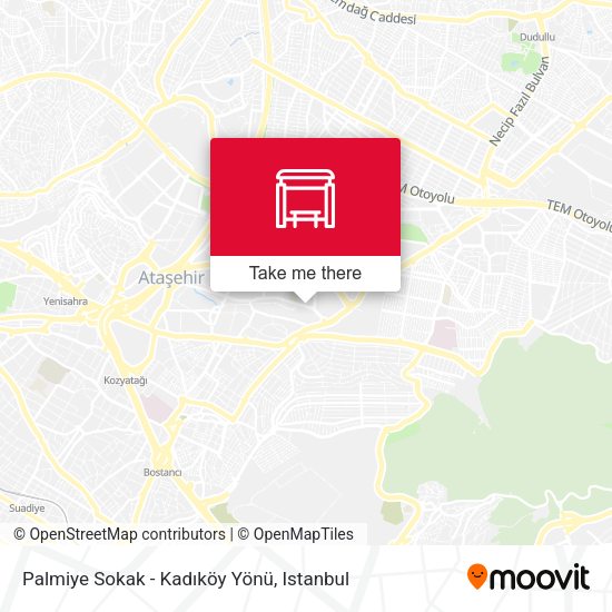 Palmiye Sokak - Kadıköy Yönü map