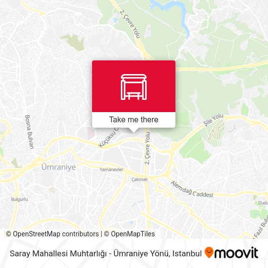 Saray Mahallesi Muhtarlığı - Ümraniye Yönü map