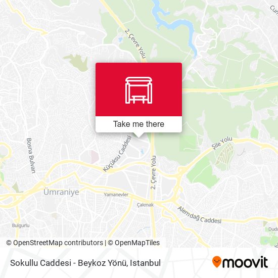 Sokullu Caddesi - Beykoz Yönü map