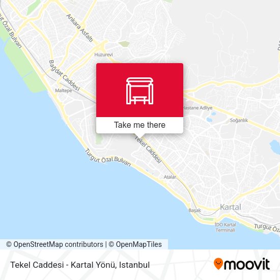 Tekel Caddesi - Kartal Yönü map