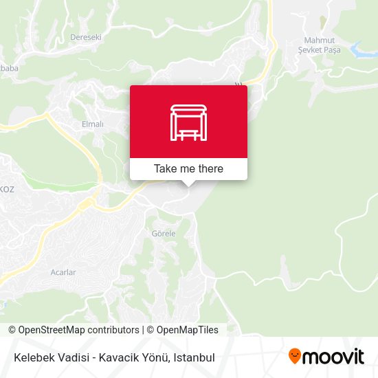 Kelebek Vadisi - Kavacik  Yönü map