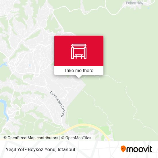 Yeşil Yol - Beykoz Yönü map