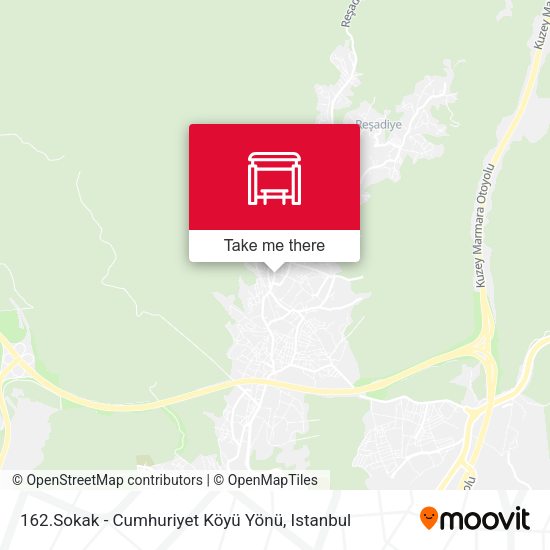 162.Sokak - Cumhuriyet Köyü Yönü map