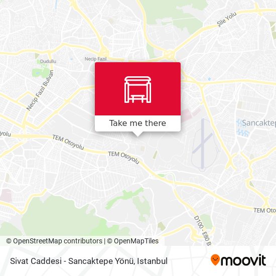 Sivat Caddesi - Sancaktepe Yönü map