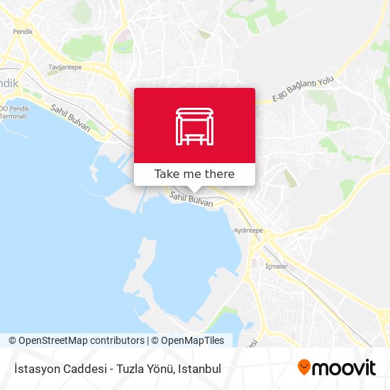 İstasyon Caddesi - Tuzla Yönü map