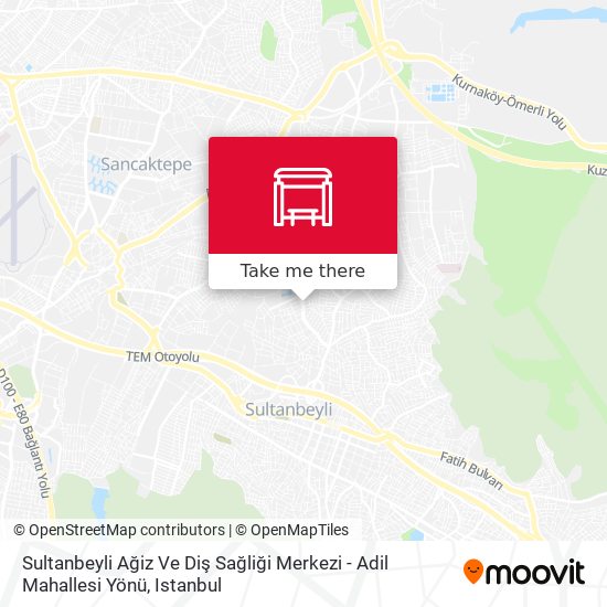 Sultanbeyli Ağiz Ve Diş Sağliği Merkezi - Adil Mahallesi Yönü map