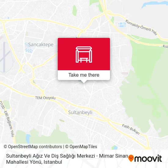 Sultanbeyli Ağız Ve Diş Sağlığı Merkezi - Mimar Sinan Mahallesi Yönü map