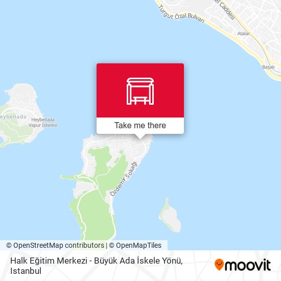 Halk Eğitim Merkezi - Büyük Ada İskele Yönü map