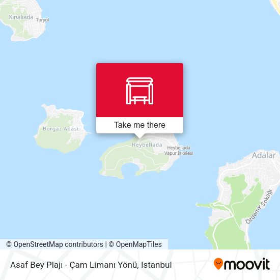 Asaf Bey Plajı - Çam Limanı Yönü map