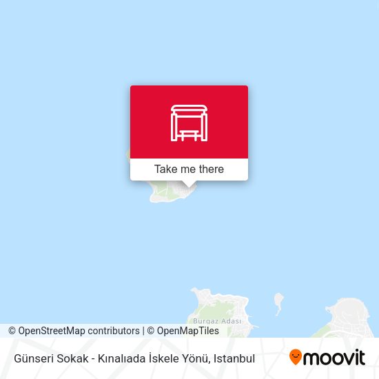 Günseri Sokak - Kınalıada İskele Yönü map