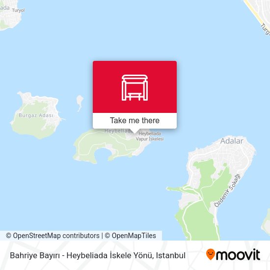 Bahriye Bayırı - Heybeliada İskele Yönü map