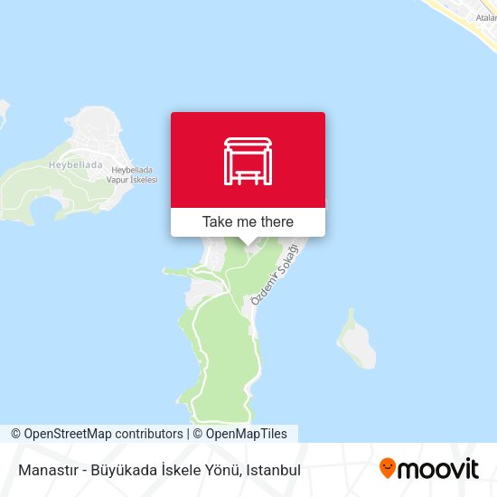 Manastır - Büyükada İskele Yönü map