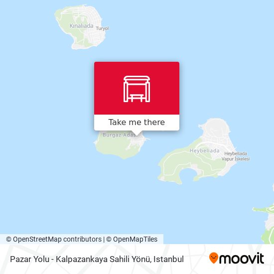 Pazar Yolu - Kalpazankaya Sahili Yönü map