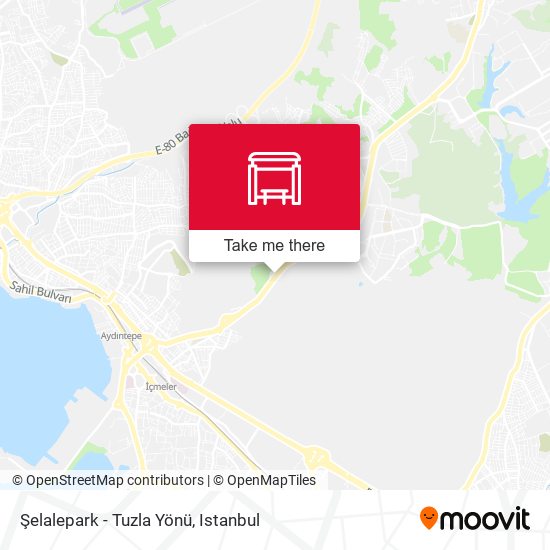 Şelalepark - Tuzla Yönü map