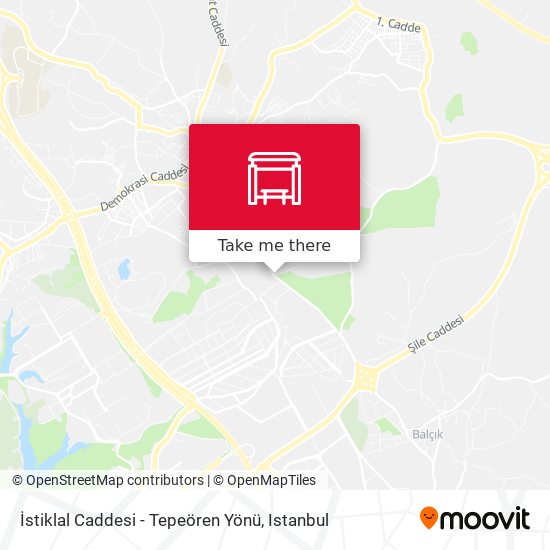 İstiklal Caddesi - Tepeören Yönü map