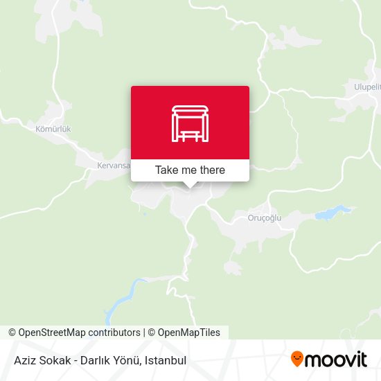 Aziz Sokak - Darlık Yönü map