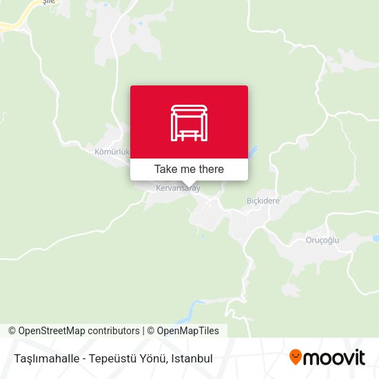Taşlımahalle - Tepeüstü Yönü map