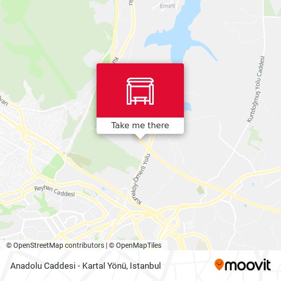 Anadolu Caddesi - Kartal Yönü map