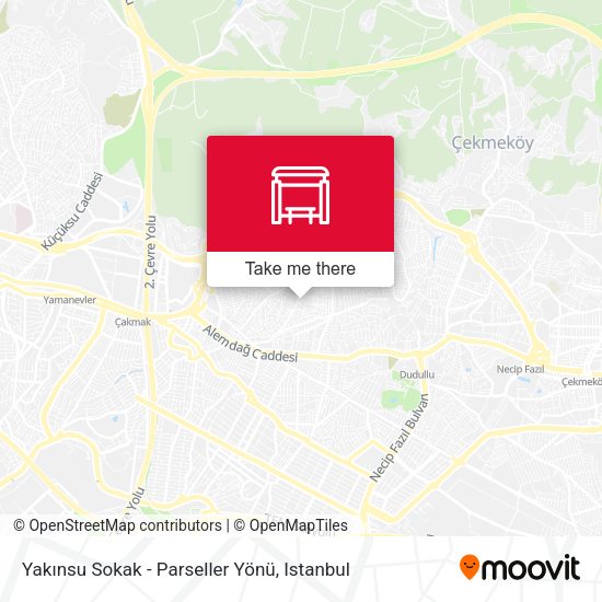 Yakınsu Sokak - Parseller Yönü map
