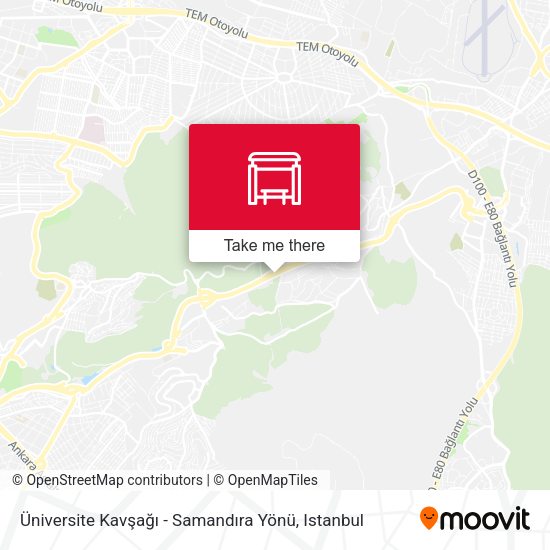Üniversite Kavşağı - Samandıra Yönü map