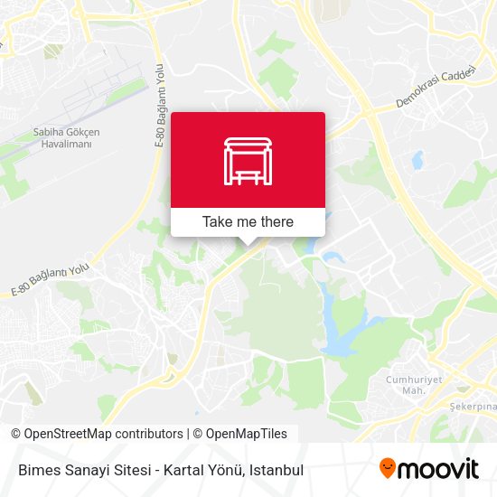 Bimes Sanayi Sitesi - Kartal Yönü map
