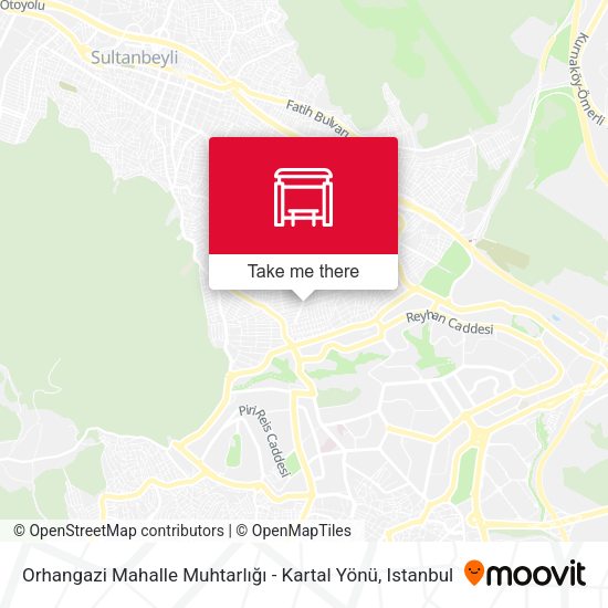 Orhangazi Mahalle Muhtarlığı - Kartal Yönü map