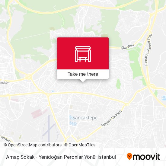 Amaç Sokak - Yenidoğan Peronlar Yönü map