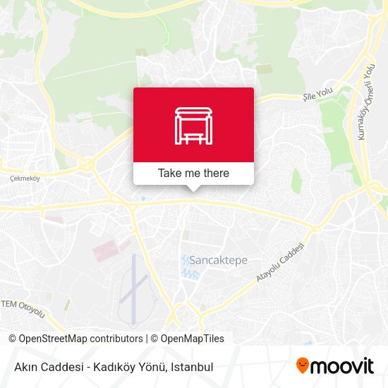 Akın Caddesi - Kadıköy Yönü map