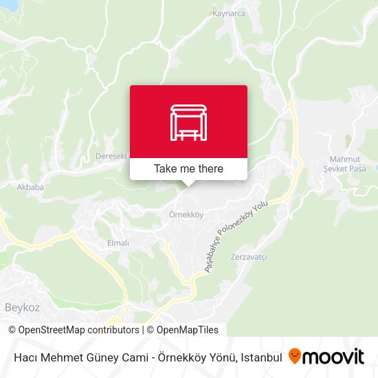 Hacı Mehmet Güney Cami - Örnekköy Yönü map