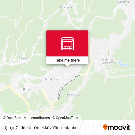 Çırçır Caddesi - Örnekköy Yönü map