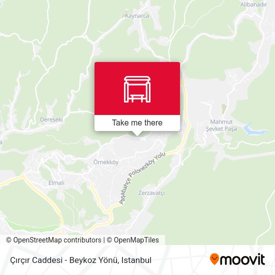 Çırçır Caddesi - Beykoz Yönü map