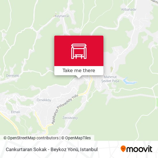 Cankurtaran Sokak - Beykoz Yönü map