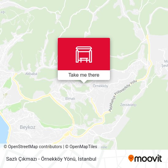 Sazlı Çıkmazı - Örnekköy Yönü map