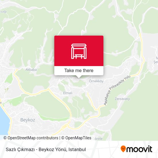 Sazlı Çıkmazı - Beykoz Yönü map