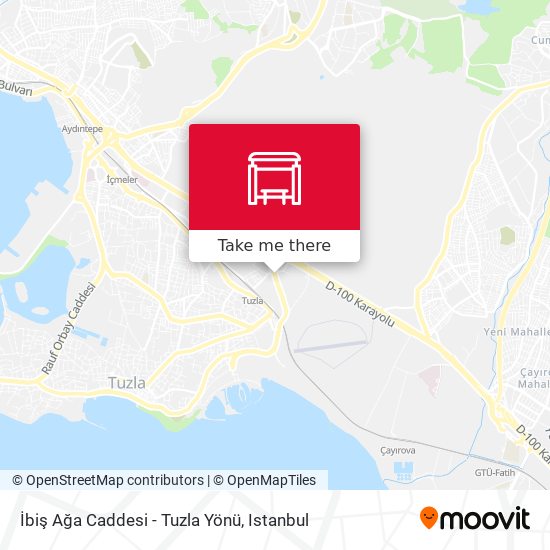 İbiş Ağa Caddesi - Tuzla Yönü map