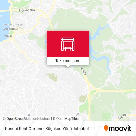 Kanuni Kent Ormanı - Küçüksu Yönü map