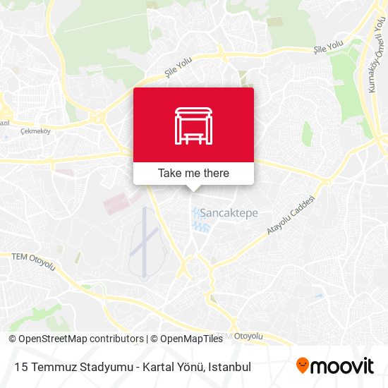 15 Temmuz Stadyumu - Kartal Yönü map