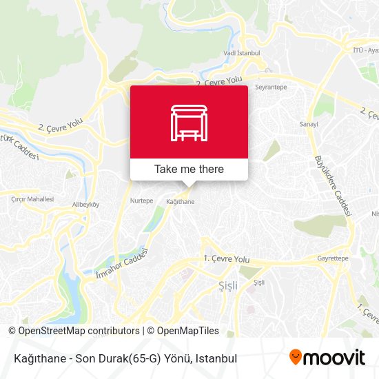 Kağıthane - Son Durak(65-G) Yönü map