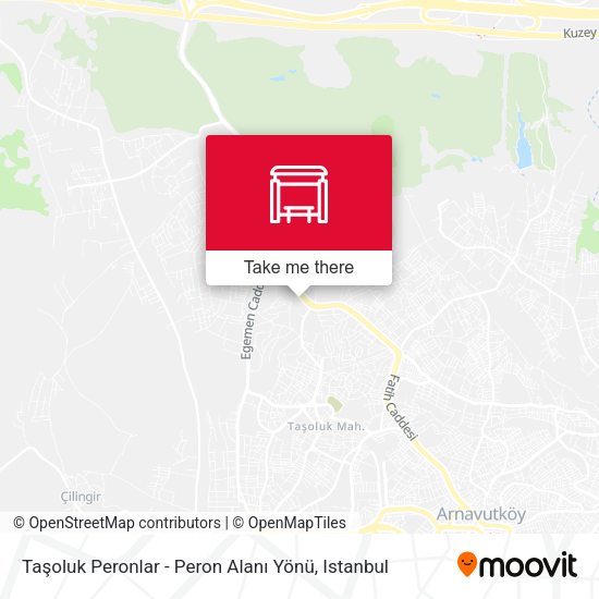 Taşoluk Peronlar - Peron Alanı Yönü map