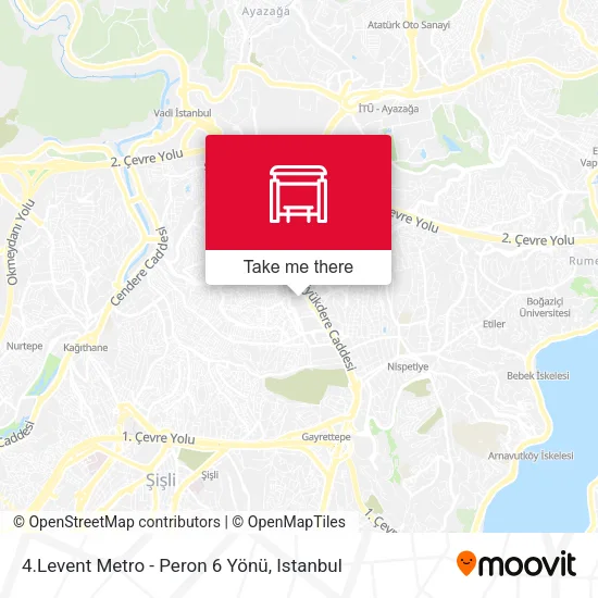 4.Levent Metro - Peron 6 Yönü map