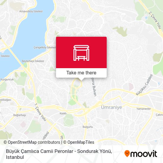 Büyük Çamlıca Camii Peronlar - Sondurak Yönü map