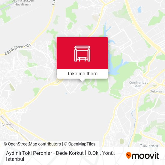 Aydınlı Toki Peronlar - Dede Korkut İ.Ö.Okl. Yönü map