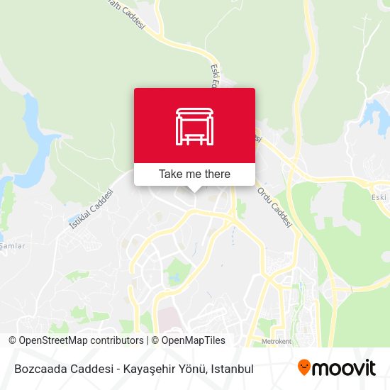 Bozcaada Caddesi - Kayaşehir Yönü map
