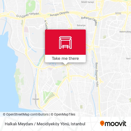 Halkalı Meydanı / Mecidiyeköy Yönü map