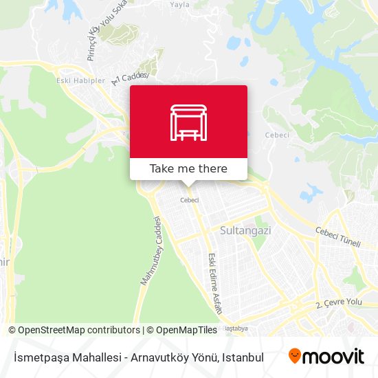 İsmetpaşa Mahallesi - Arnavutköy Yönü map