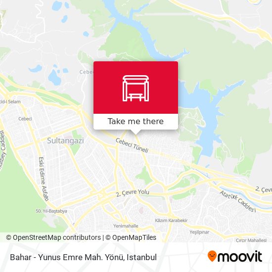 Bahar - Yunus Emre Mah. Yönü map