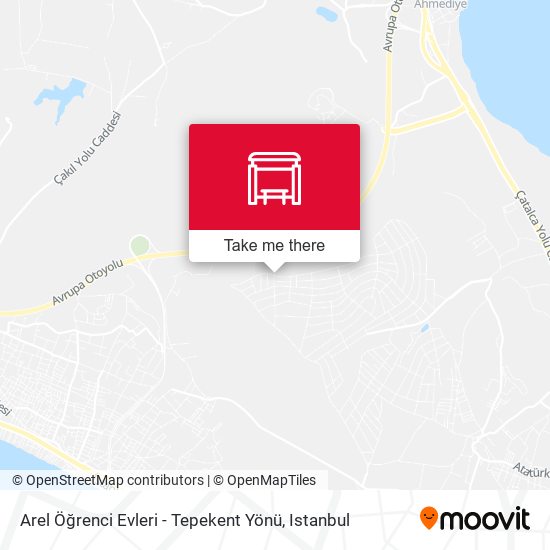 Arel Öğrenci Evleri - Tepekent Yönü map