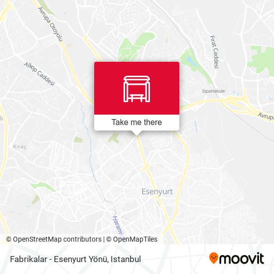 Fabrikalar - Esenyurt Yönü map